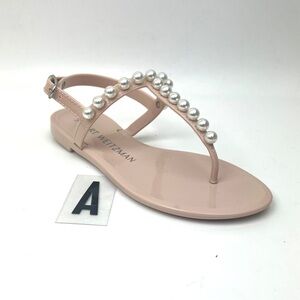 STUART WEITZMAN Goldie Jelly Slingback Thong Sandals sz 4